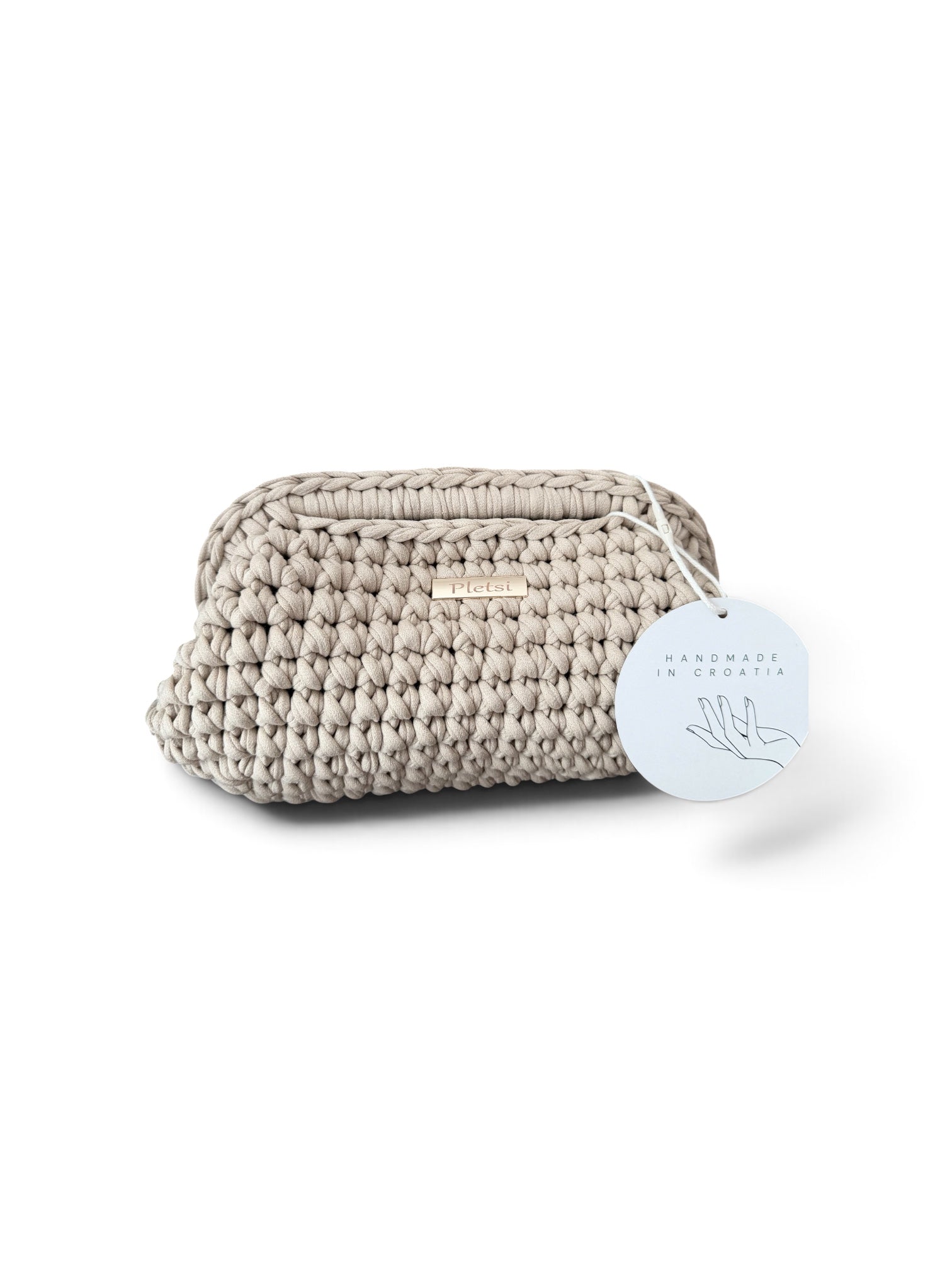 SOLIE CLUTCH Handbag Beige